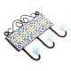 Turquoise Yellow Sunflower Tiles Hooks